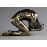 Body Talk Skulptur Akt - Mann, gebeugt