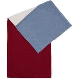 Marie Lund Schal hellbeige / blau | bordeaux