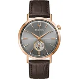 Bulova Automatik 97A171 Herren Automatikuhr - Braun/Grau