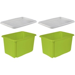 keeeper Stapelbox emil (Set, 2 Stück) grün