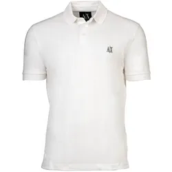 Poloshirt ARMANI EXCHANGE "Poloshirt", Herren, Gr. M, weiß, Obermaterial: 100% Baumwolle CO., Shirts