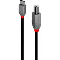 Lindy USB-C auf USB-B 3,0 m Schwarz