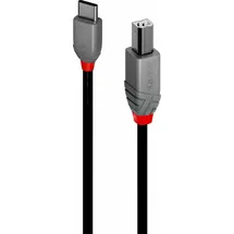 Lindy USB-C auf USB-B 3,0 m Schwarz