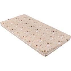 Kikkaboo Kinderbett Matratze Fantasia Plus 140 x 70 x 8 cm, Bezug abnehmbar beige