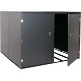 4er-Fahrradgarage HHG 859c, Gerätehaus Fahrradbox mit Ablage, abschließbar Metall 160x222x208cm anthrazit