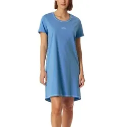 Schiesser Short Sleeve Sleepshirt Hellblau Baumwolle 44 Damen