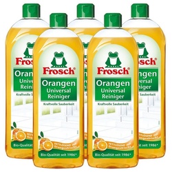 FROSCH 5x Frosch Orangen Universal Reiniger 750 ml Allzweckreiniger