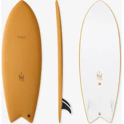 Surfboard Epoxy Soft 5'6' inkl. zwei Finnen - 900 EINHEITSGRÖSSE