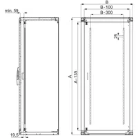 Schneider Electric NSYID2010 PanelSeT SF/SM-Innentür, Volltür, 2000x1000mm