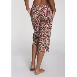 VIVANCE Caprihose 3/4-Outdoorhose Rot/Schwarz 40/42