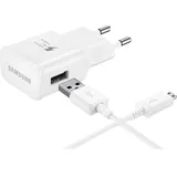 Samsung EP-TA200EWE USB Ladegerät 15 W 1x USB-A, 1x Micro-USB Weiß Schnellladegerät