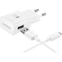 Samsung EP-TA200EWE USB Ladegerät 15 W 1x USB-A, 1x Micro-USB Weiß Schnellladegerät
