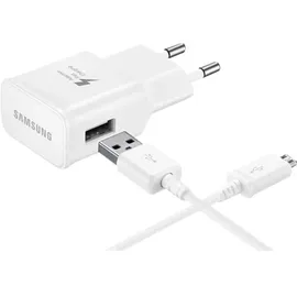 Samsung EP-TA200EWE USB Ladegerät 15 W 1x USB-A, 1x Micro-USB Weiß Schnellladegerät