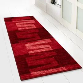 Karat Teppich-läufer Auf Maß Gekettelt Via Veneto Rot 80 X 250 Cm