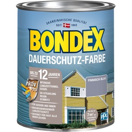 Bondex Dauerschutz-Farbe 750 ml finnisch blau seidenglänzend