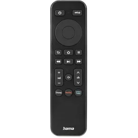 Hama Universalfernbedienung TV + Button Netflix, Prime Video, Disney+, programmierbar (00040070)