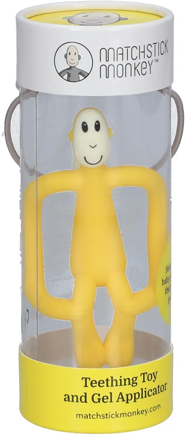 Matchstick Monkey Beißring Gelb