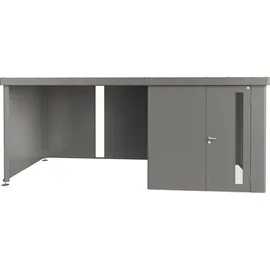 Biohort Seitendach zu Gerätehaus Neo Gr. 2A/2B/2C/2D Quarzgrau-Metallic