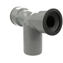 tecuro Ht Doppel Siphonwinkel Bogen 90° Ø 32/50/32, Mit Siphon-gummis Ø 32 Mm