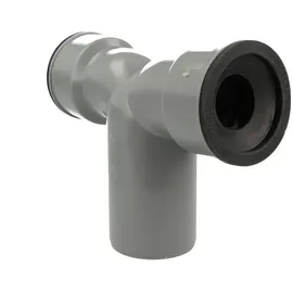 tecuro Ht Doppel Siphonwinkel Bogen 90° Ø 32/50/32, Mit Siphon-gummis Ø 32 Mm