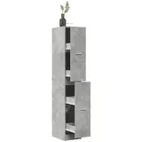 vidaXL Apothekerschrank Betongrau 30x41x174,5 cm Holzwerkstoff
