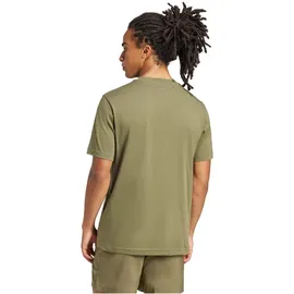 adidas Essentials Small Logo Single Jersey Tee, olive strata/black L
