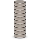 Maul Neodym Magnet (Ø x H) 10mm x 3mm Scheibe Silber 10 St. 6166396