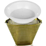 seleXions Goldfilter Kaffeefilter Größe 4 GF4MB und Wasserverteiler WVTPlus