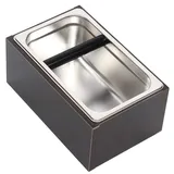 Knockbox Espresso Abklopfbehälter Kaffee Espresso Ausklopfbehälter 275 * 175 * 125mm Abschlagbehälter Klopfbox Rostfreier Stahl Abschlagbox Knock Box für Kaffeesatz