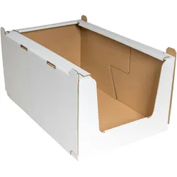 VEPATIM 6 Stapelbehälter Regalkarton aus Wellpappe 'XL' 780x580x360mm stapelbar robust