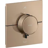 Hansgrohe AXOR ShowerSelect ID Thermostat Unterputz, eckig, 2 Verbraucher - polished red gold