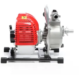 XPOtool Benzin Wasserpumpe 1,47 kW 15.000l/h 35m Förderhöhe, 38 mm Anschluss (1,5"), Gartenpumpe Motorpumpe mit 2-Takt-Motor