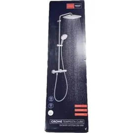 Grohe Tempesta Cube Duschsystem mit Thermostat Chrom 26689001