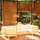 vidaXL 6-tlg. Loungeset creme Kiefernholz