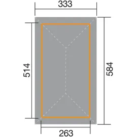 Weka Paradies 5 5,14 x 2,63 m kdi