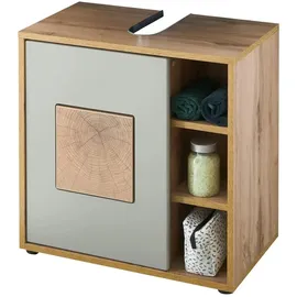 Möbel Kraft Waschbeckenunterschrank 60 x 60 x 35 cm Mehrfarbig