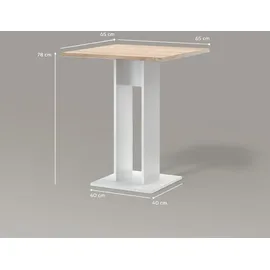 livinity® Regusa 65 x 78 x 65 cm braun
