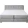Home Affaire Boxspringbett »Fargo«, inkl. Topper, in 3 Matratzenarten, in Samt- oder Strukturstoff grau