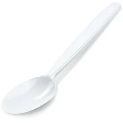 Kaffeelöffel (PP) wiederverwendbar weiß 13cm [50 St.]