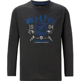 Jan Vanderstorm Langarmshirt STAAF dunkelgrau- 60/62