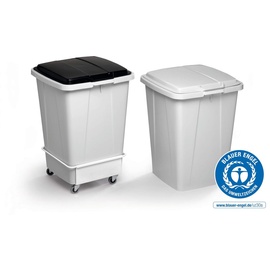 Durable Abfallbehälter Durabin ECO 90 1800505050 Rechteckig Kunststoff Grau