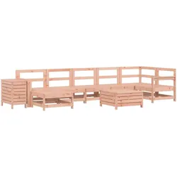 vidaXL 9-tlg. Garten-Sofagarnitur Massivholz Douglasie