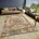 gold B 57cm H 8mm L 90cm Jute Polyester Polypropylen PP Teppiche Teppich Läufer Orientalisch Kurzflor Wohnzimmer Schlafzimmer Esszimmer