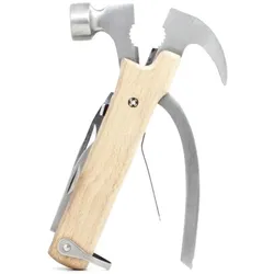 Kikkerland Holz Multitool Wood Hammer