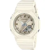 CASIO G-SHOCK Chronograph, Quarzuhr, Armbanduhr, Damenuhr, Herrenuhr, Stoppfunktion, Resinband weiß