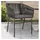 vidaXL Gartenstuhl 53 x 65 x 25 cm schwarz 2 St.