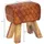 Wohnling Hocker Leder 40 x 48 x 27 cm Braun