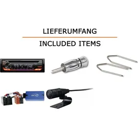 JUST SOUND best choice for caraudio Autoradio Einbaupaket mit JVC KD-DB922BT für Opel Astra G + Lenkradfernbedienung | Bluetooth Telefonieren Audiostreaming