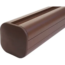 Mendler Zaunpfahl 98 cm Braun/WPC