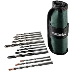 Metabo Bohrersortiment SP Set 13-teilig Holz Metall Stein Rolltasche 626728000